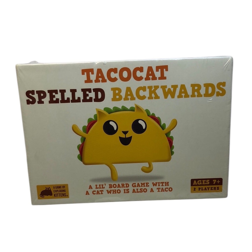 Tacocat Spelled Backwards Card Game by Exploding Kittens New Sealed